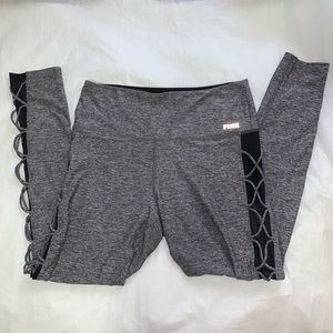 PINK VICTORIAS SECRET leggings with mesh